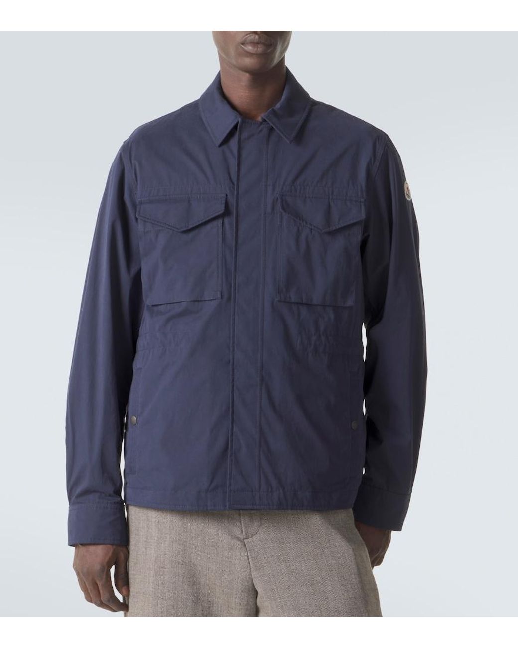 Moncler Blue Roquille Convertible Jacket for men