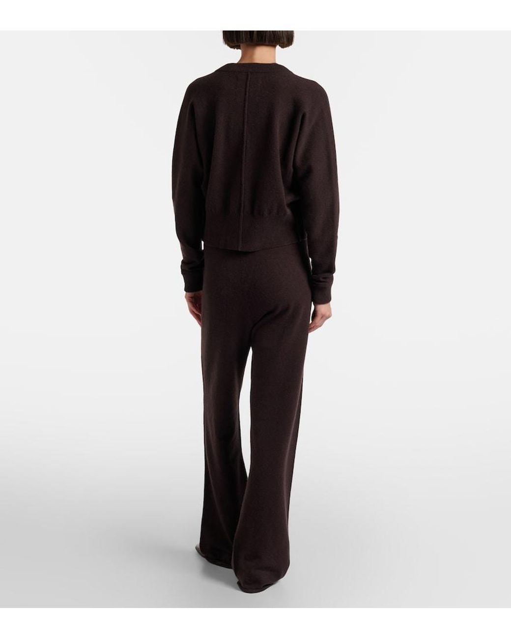 Extreme Cashmere Black Run Cashmere-Blend Sweatpants