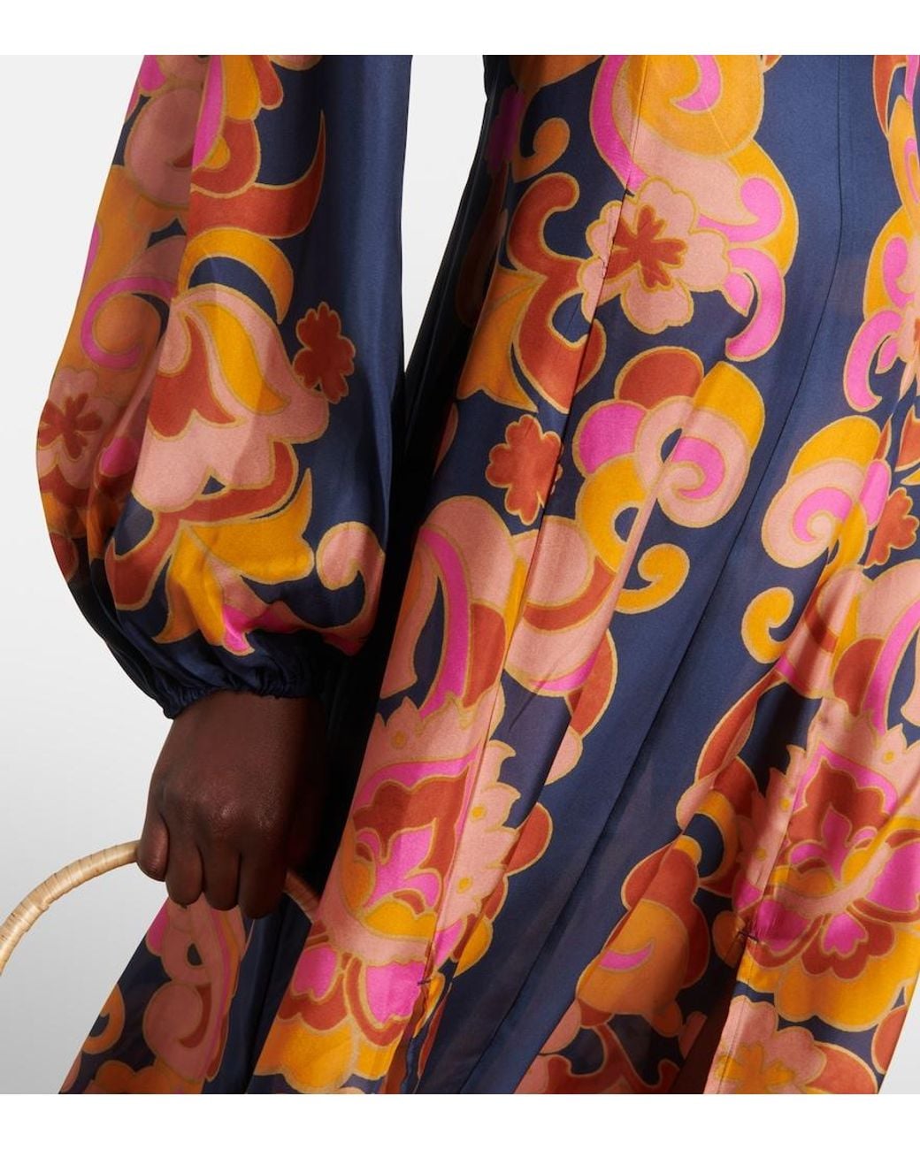 Zimmermann Red Acadian Printed Silk Maxi Dress