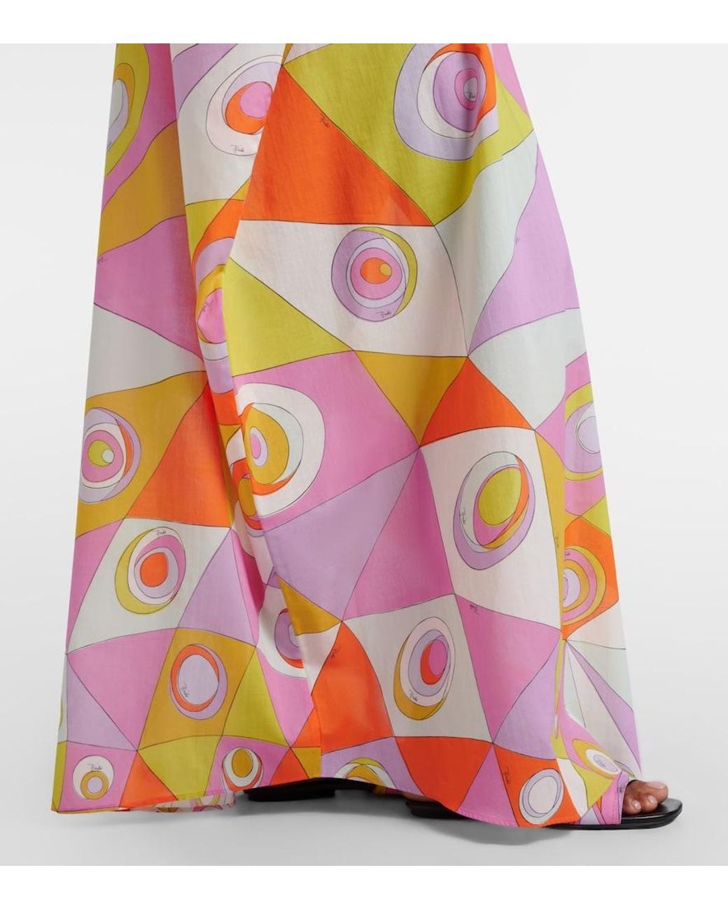 Emilio Pucci Orange Iride Cotton Kaftan