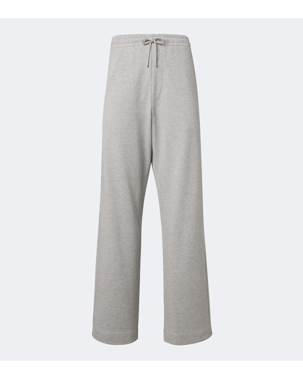 Dries Van Noten Gray Cotton Jersey Sweatpants for men