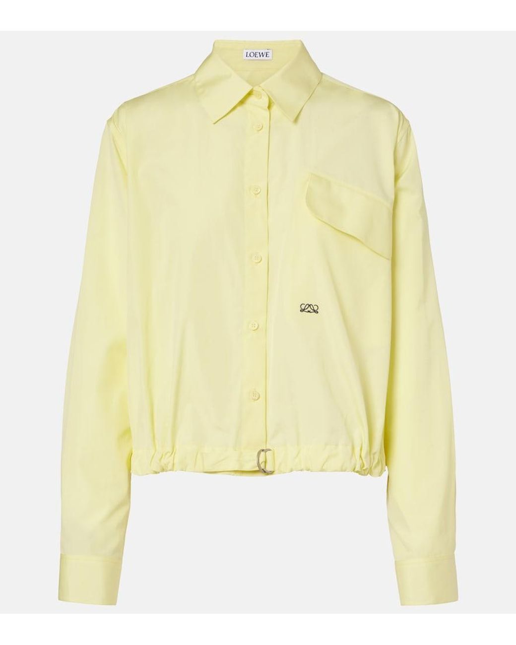 Loewe Yellow Double L Cotton Shirt