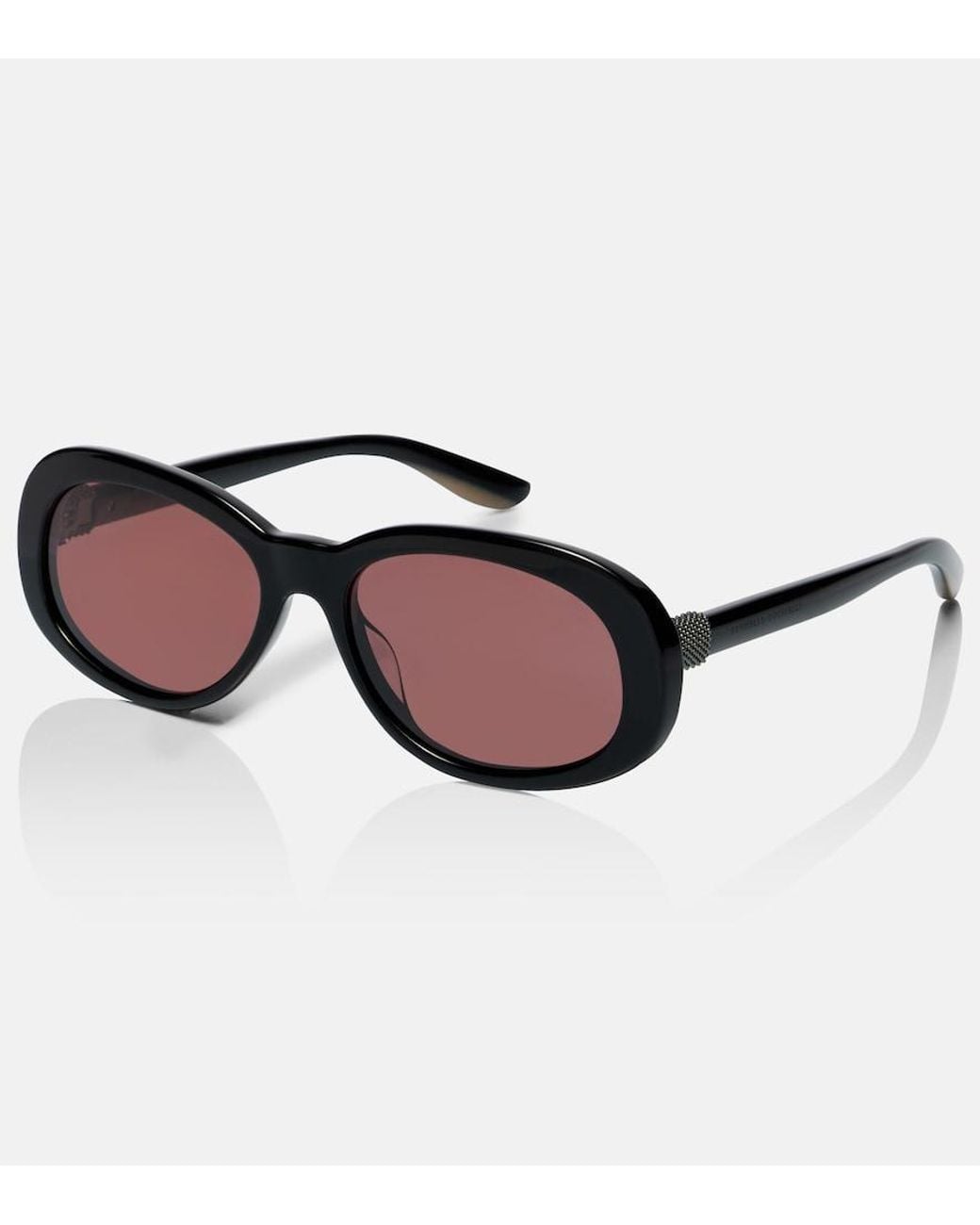Brunello Cucinelli Brown Claire Monili Oval Sunglasses