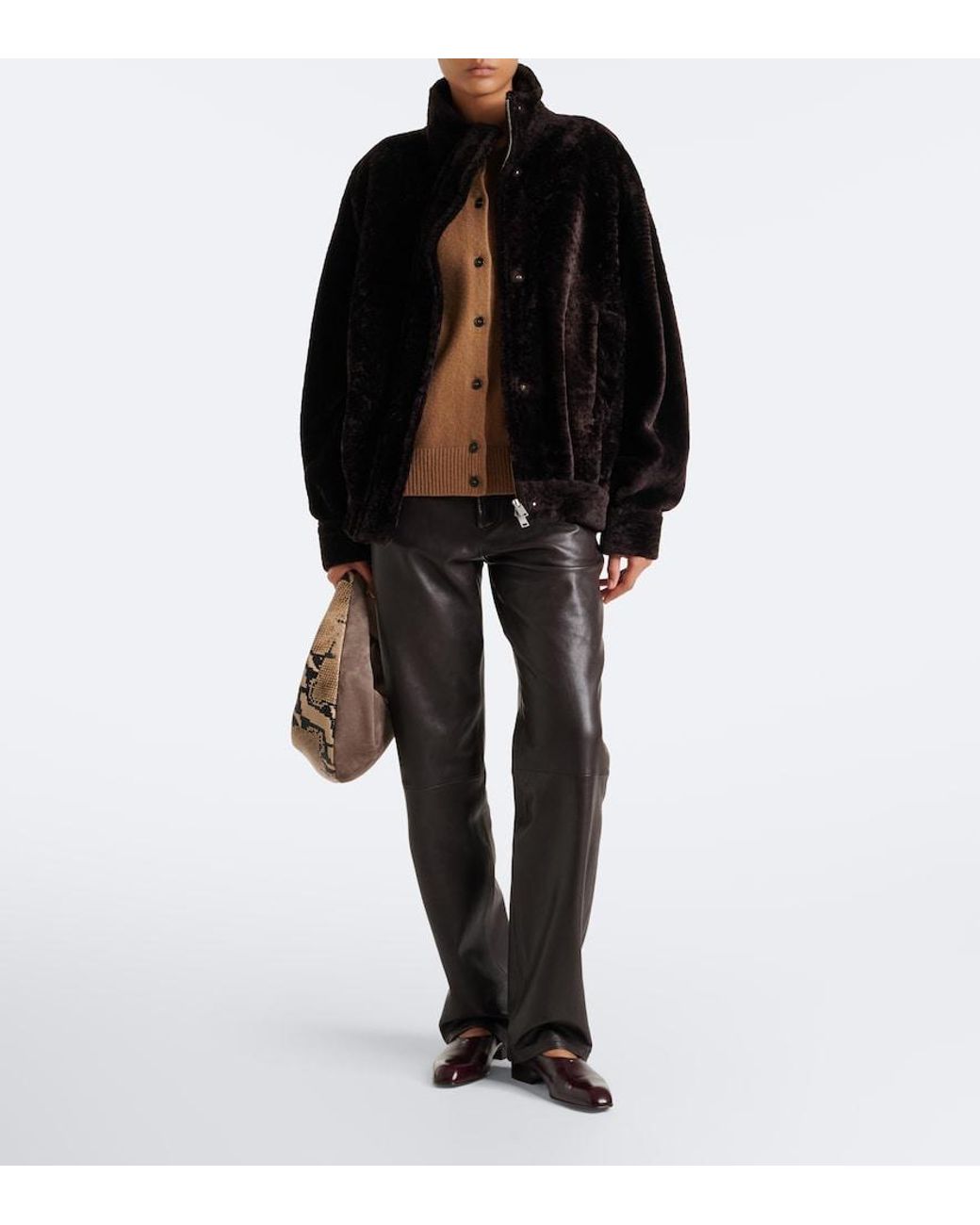 Arma Black Paula Shearling Jacket
