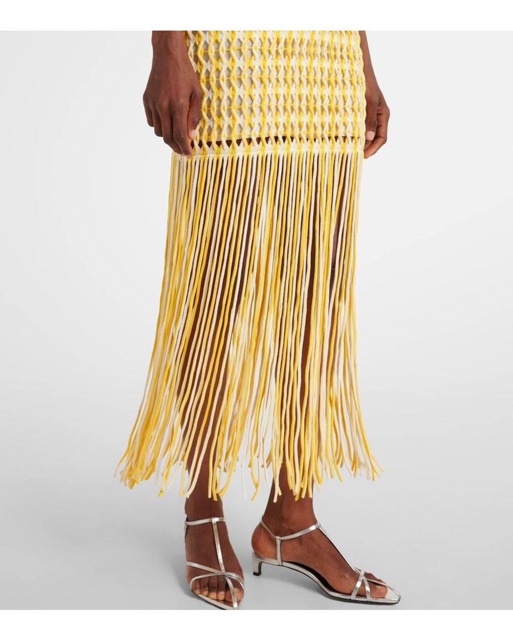 Jonathan Simkhai Metallic Sonia Knitted Midi Dress
