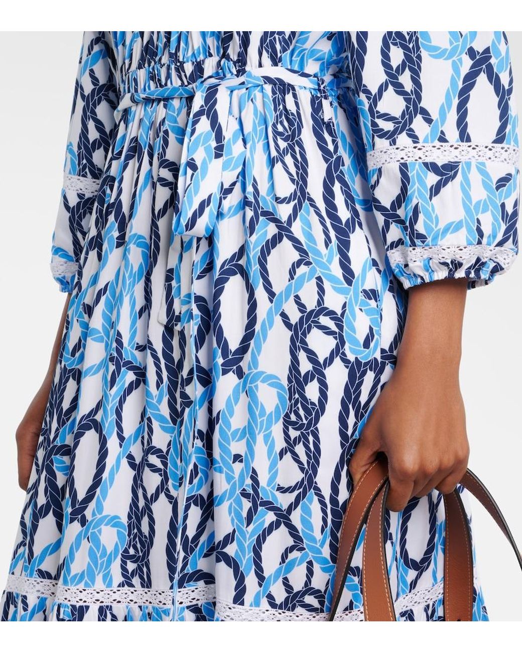 Robe Midi Eclipse Imprimee Melissa Odabash en coloris Blue