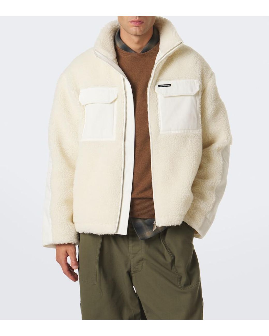 Canada Goose Natural Harrier Teddy Jacket for men