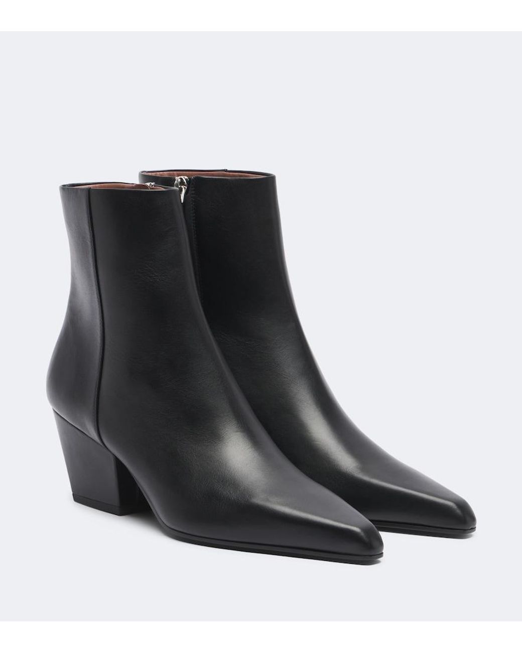 Paris Texas Black Jane Leather Ankle Boots