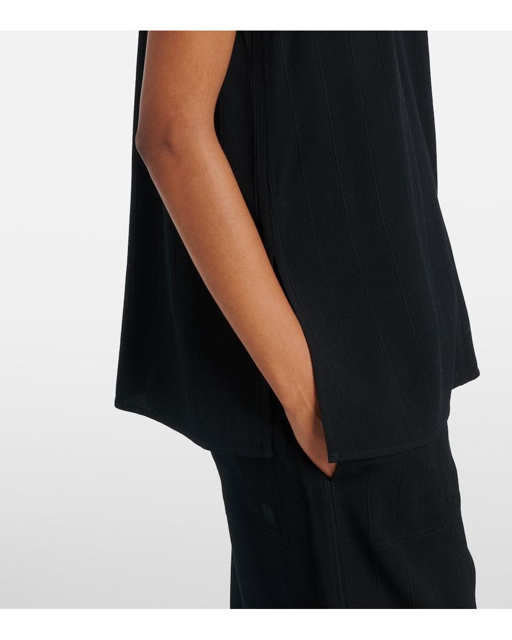 Totême Black Striped Top