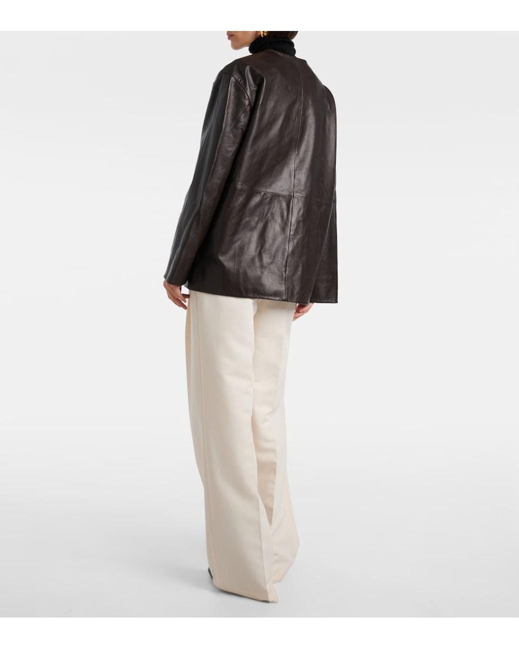 Rohe Black Marie Leather Jacket