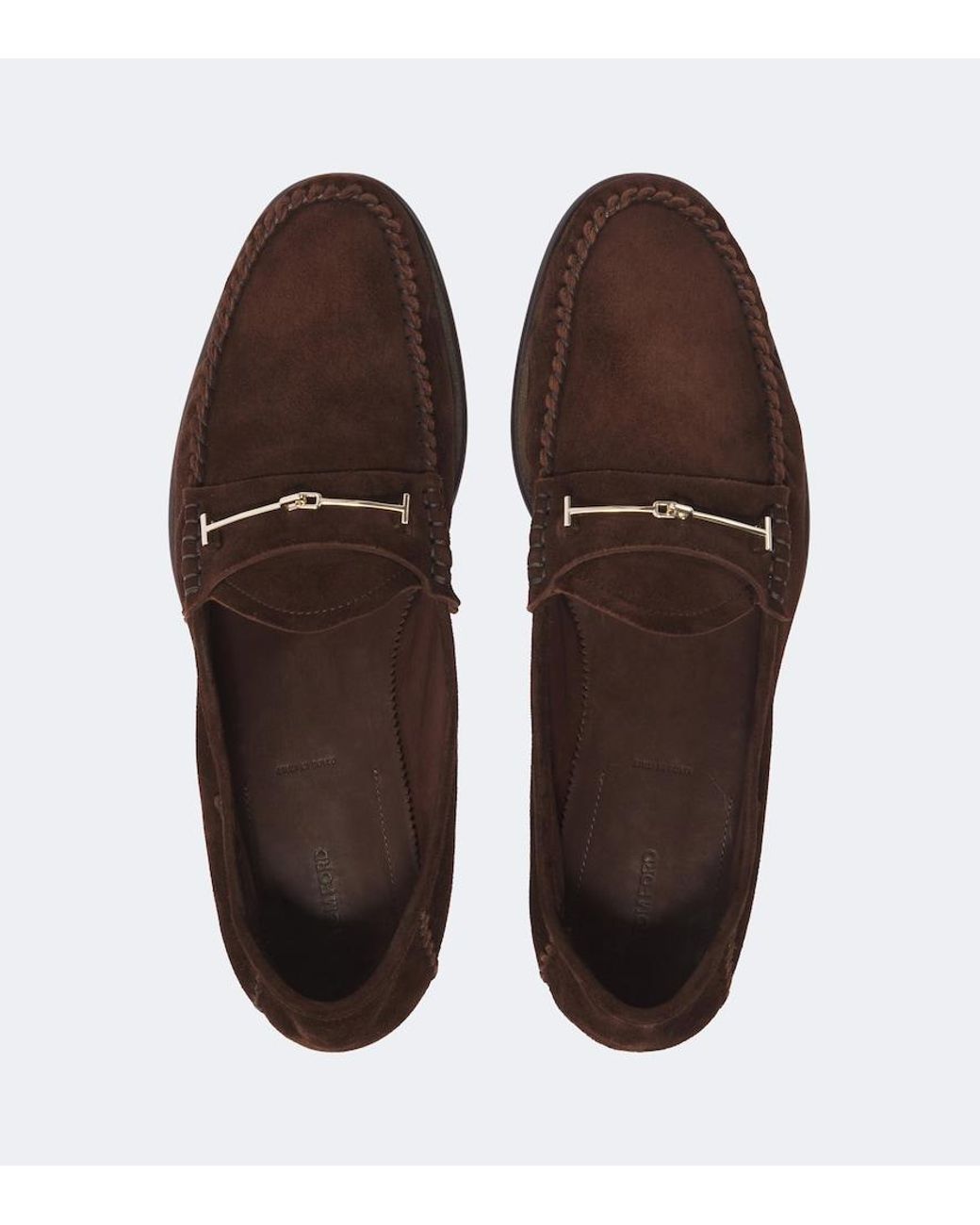 Tom Ford Brown Suede Loafers for men