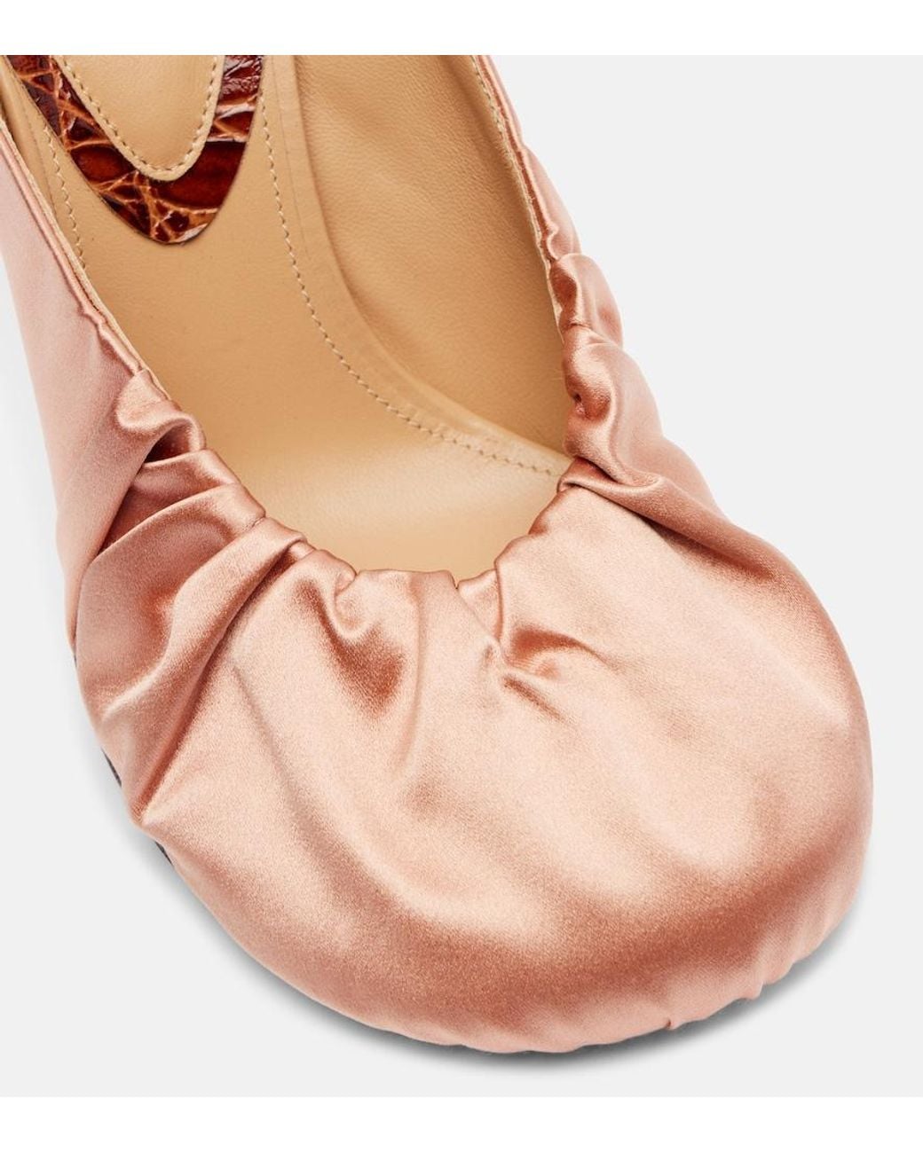DRIES VAN NOTEN ピンク サテン ミュール Dries Van Noten 90 Satin Mules in Pink | Lyst