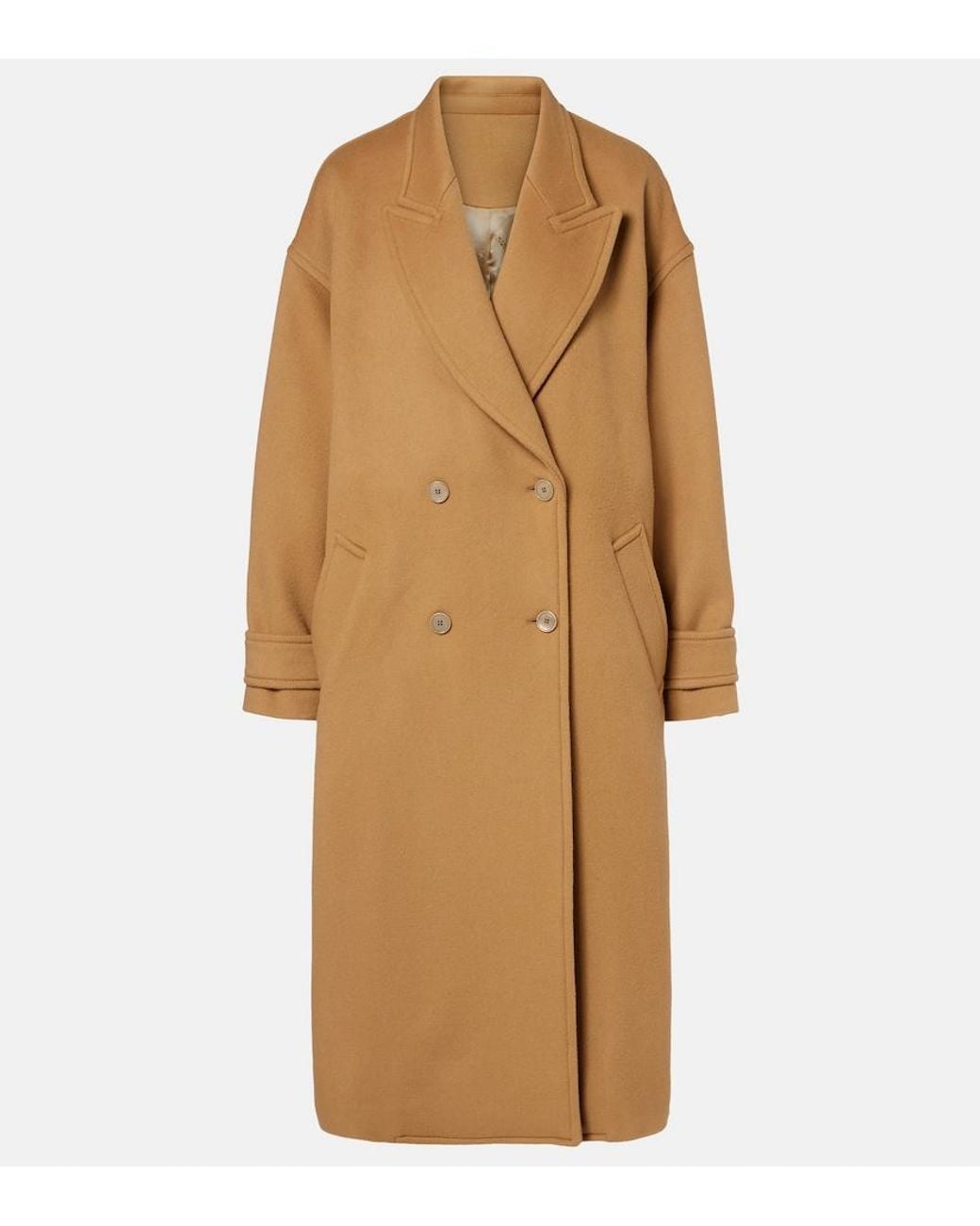 Isabel Marant Natural Winry Wool And Cashmere-Blend Coat