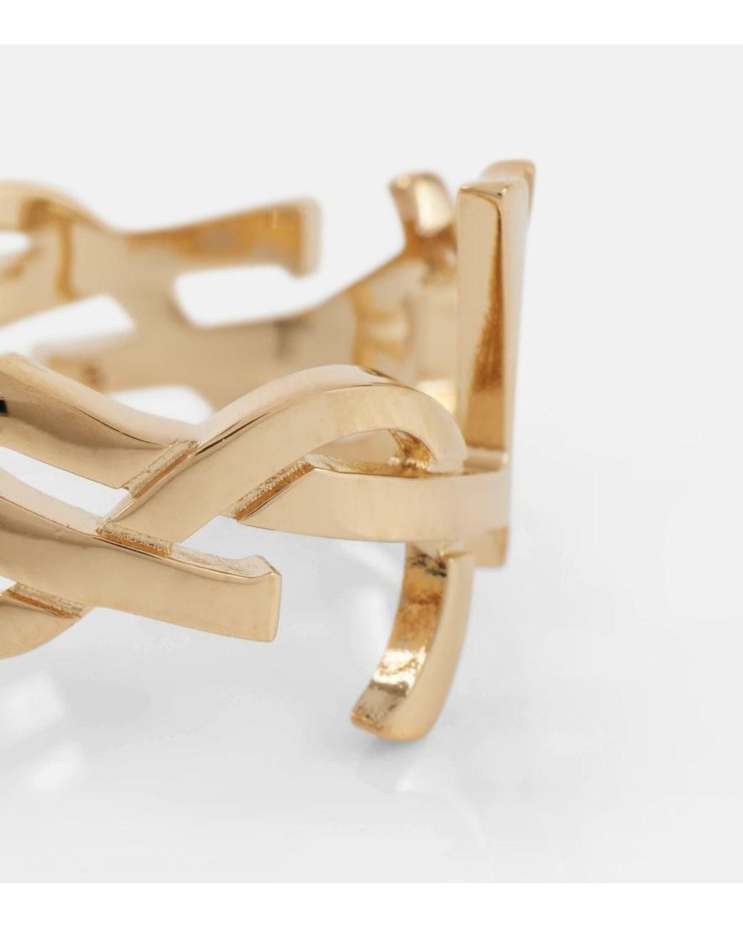 Saint Laurent Metallic Cassandre Ring