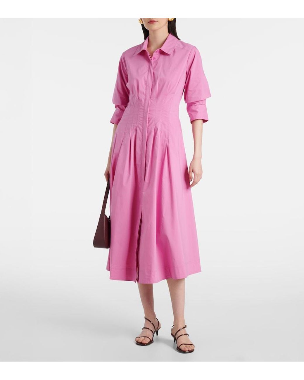 Jonathan Simkhai Pink Jazzie Midi Dress