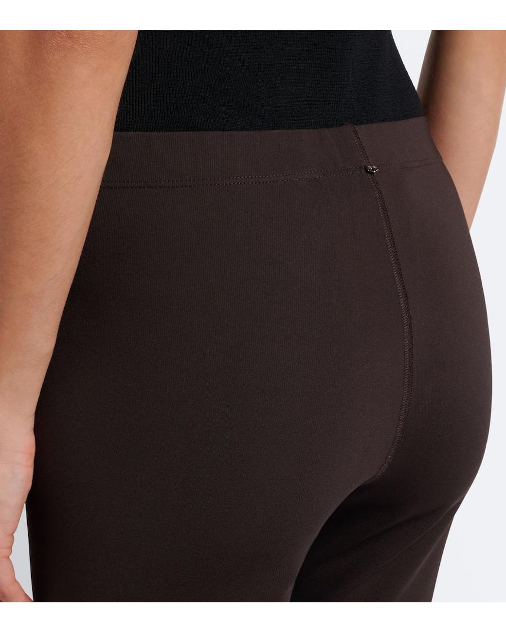 Sportmax Black Jersey Leggings