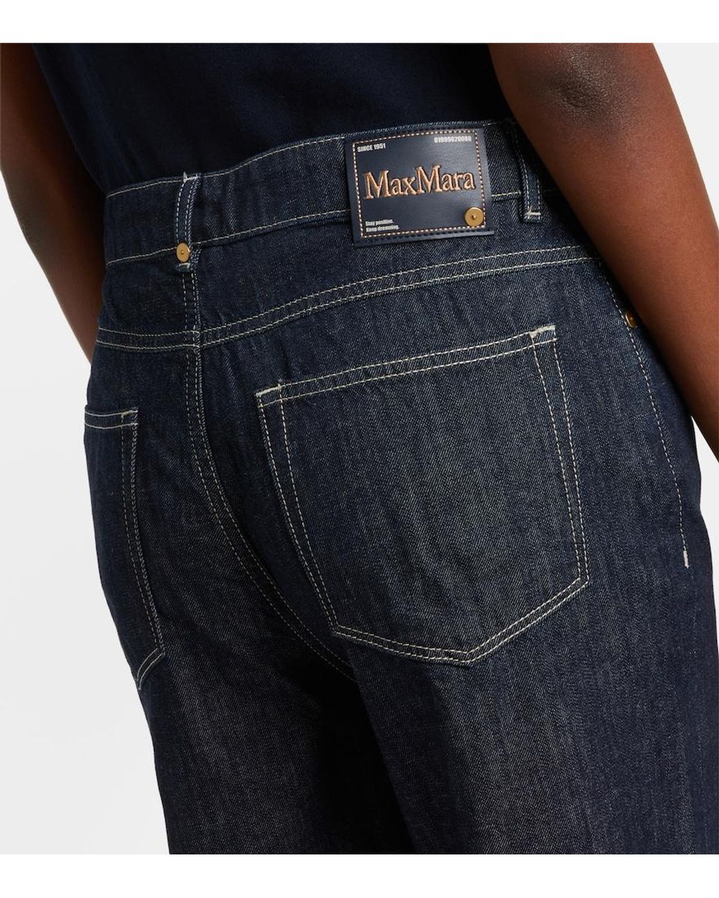 Max Mara Blue Wide-Leg Jeans