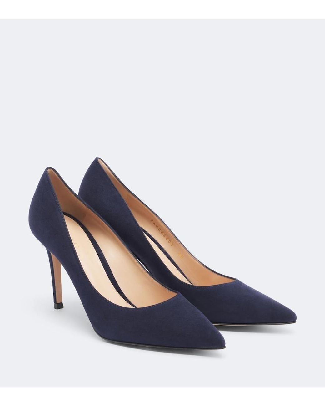 Gianvito Rossi Blue Gianvito Suede Pumps