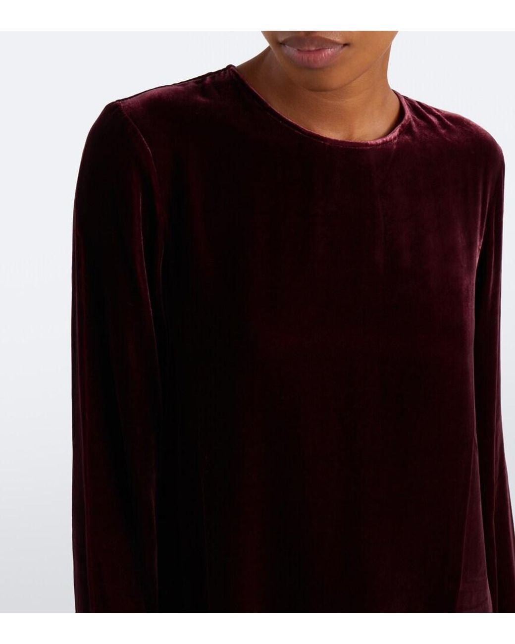 Asceno Purple Larissa Velvet Minidress
