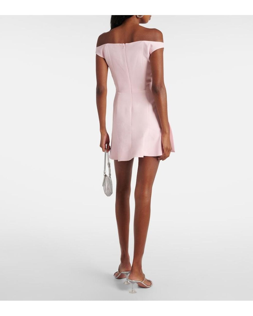 David Koma Pink Off-Shoulder Minidress