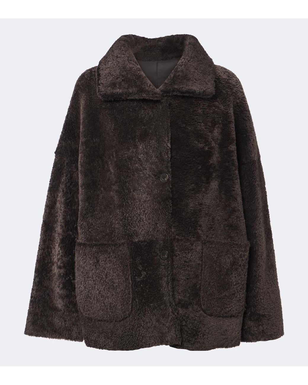 Arma Black Isabella Reversible Shearling Jacket