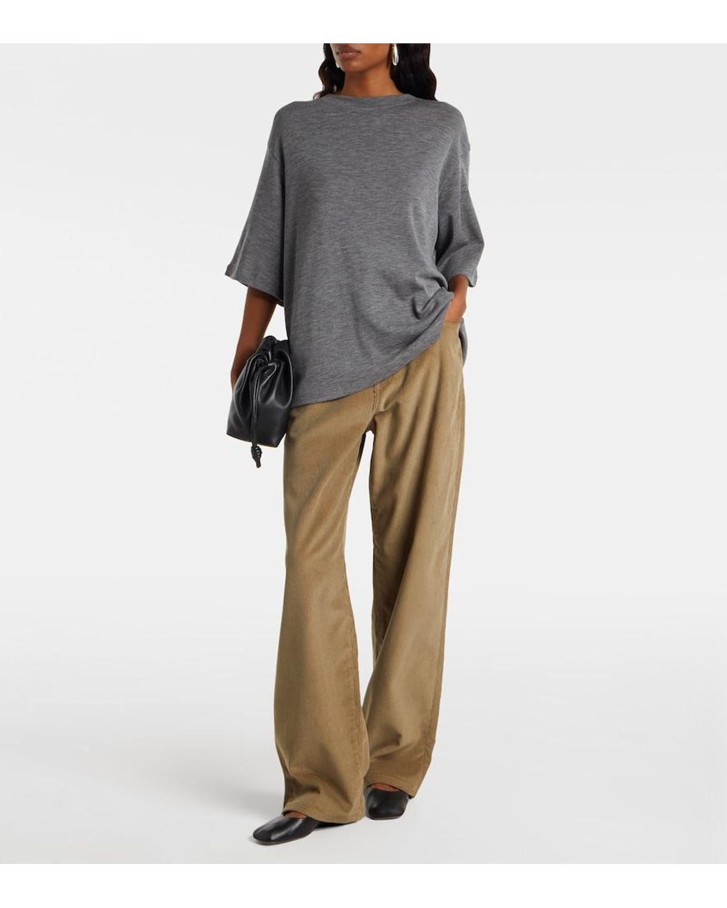 Rohe Gray Wool T-Shirt