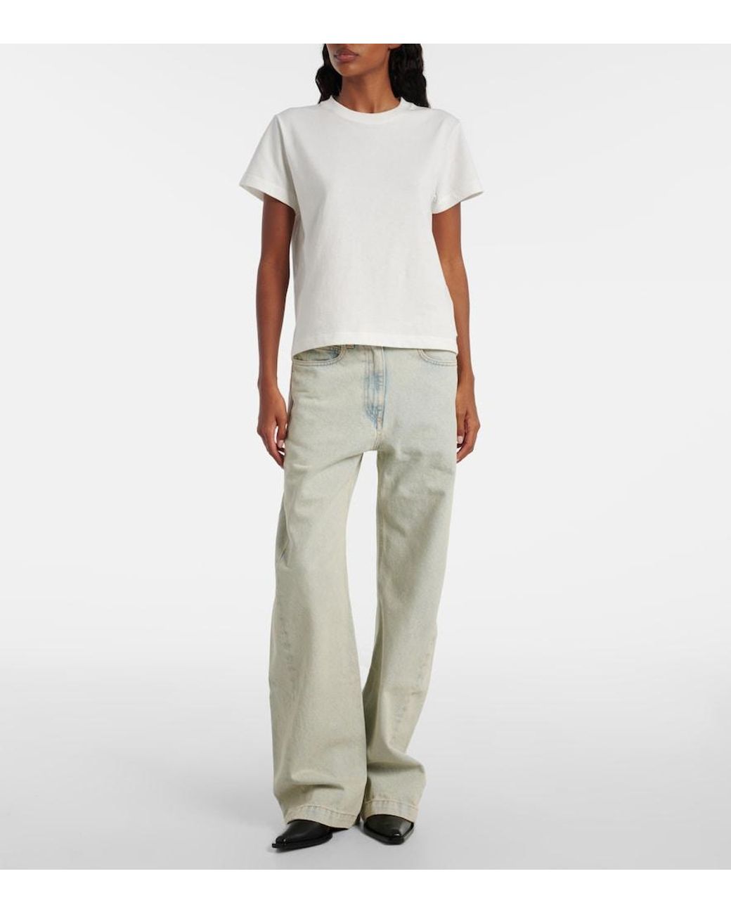Calvin Klein White Marta Cotton Jersey T-Shirt