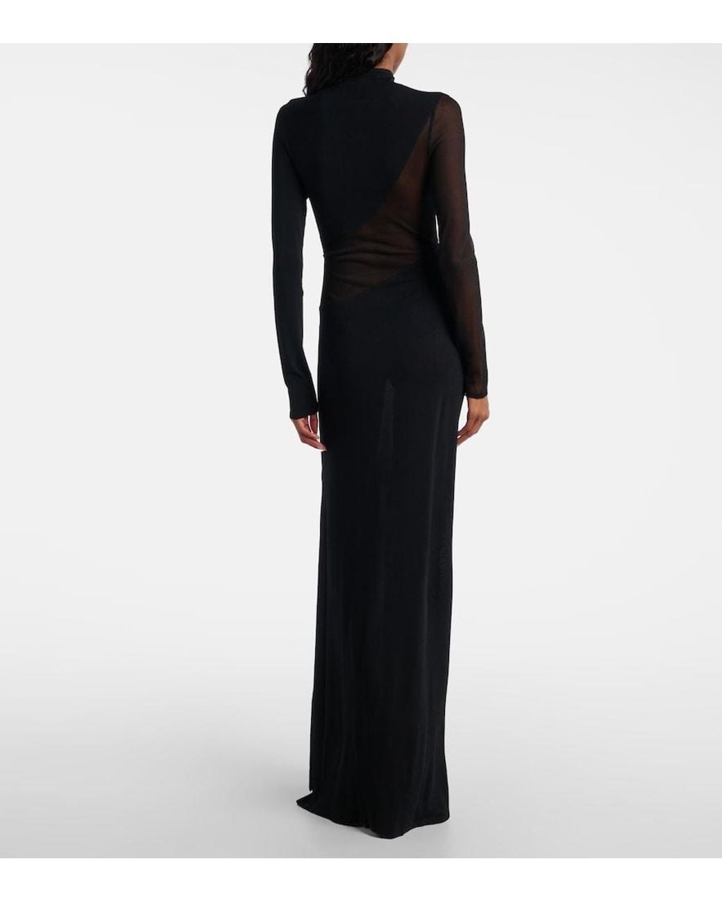 Maxi Dresses Alaïa de color Black