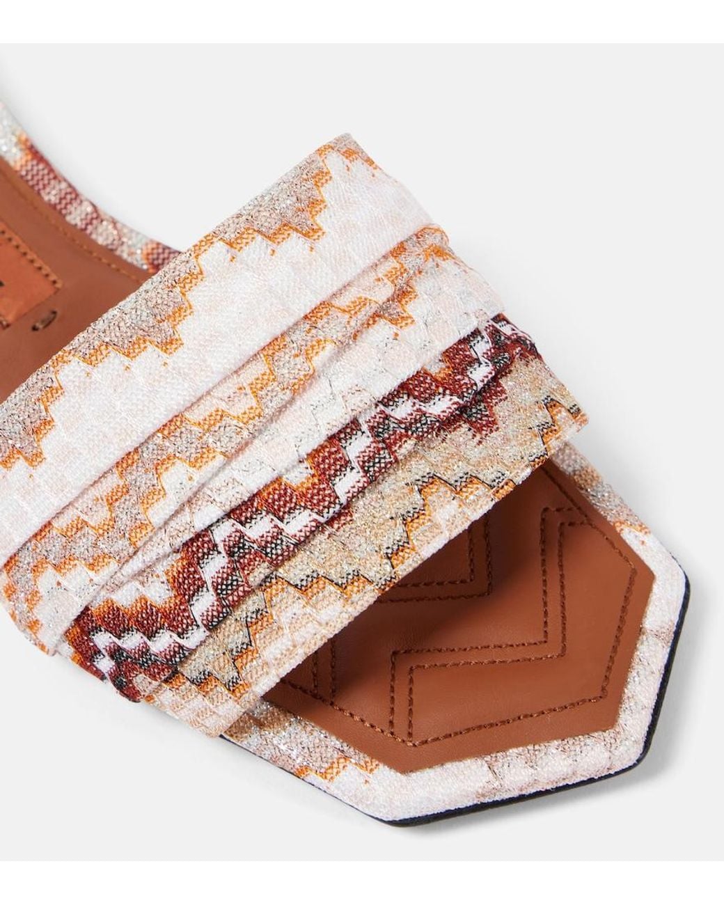 Missoni Pink Gia Raschel Sandals