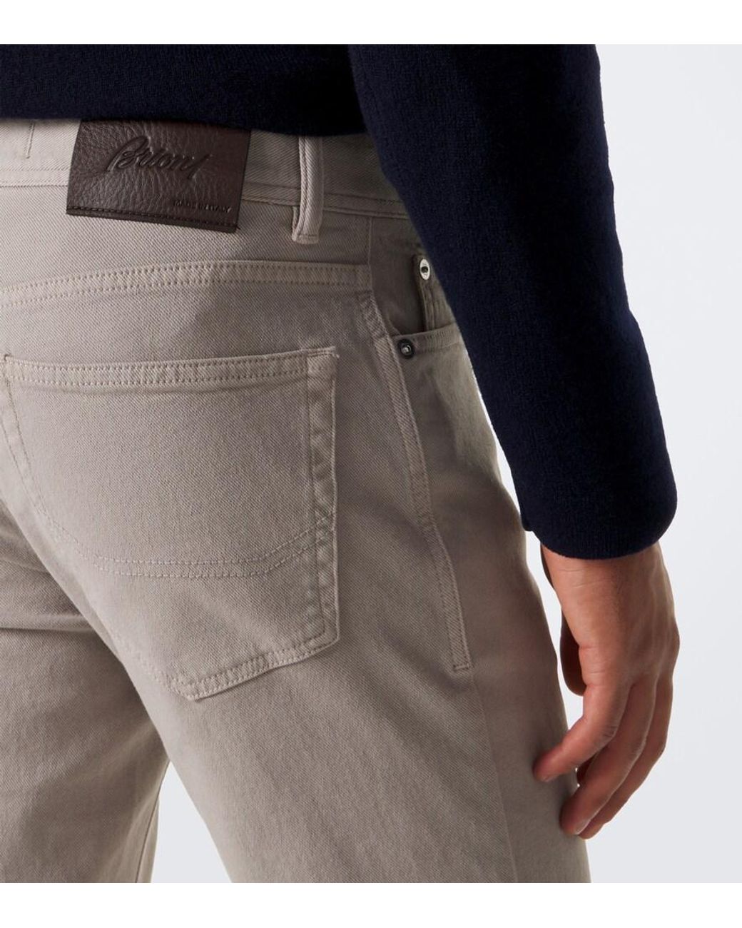 Brioni Gray Meribel Slim Jeans for men