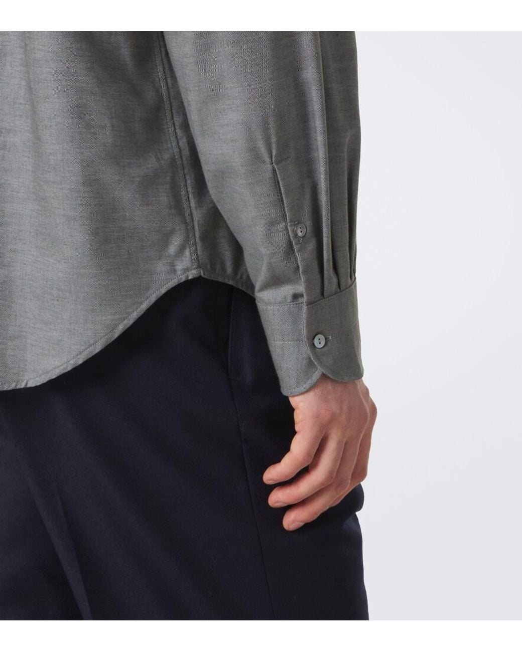 STÒFFA Gray Cotton Shirt for men