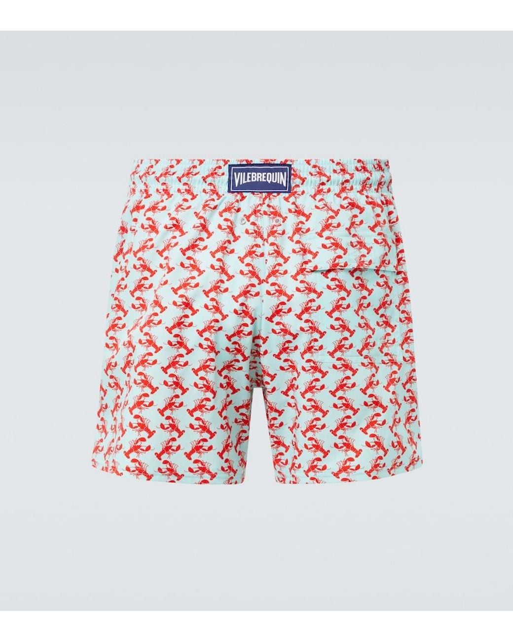 Vilebrequin Red Moorise Printed Swim Trunks for men
