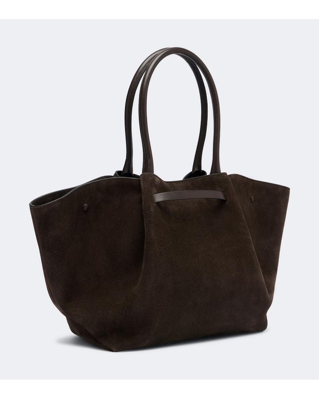 DeMellier London Black New York Medium Suede Tote Bag