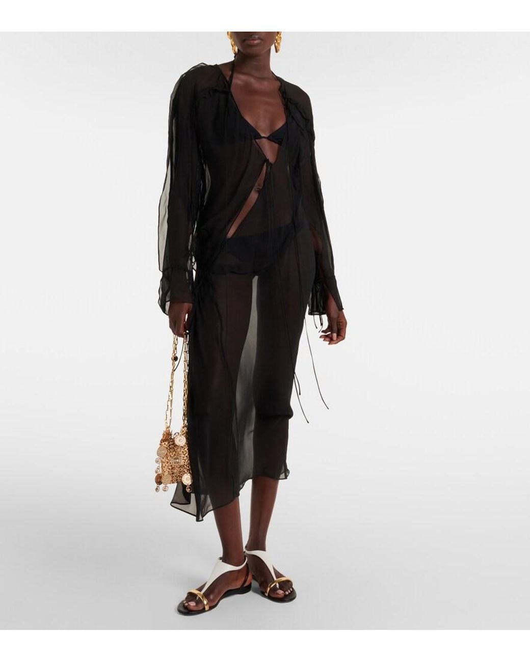 Christian Louboutin Black Athinita Leather Sandal