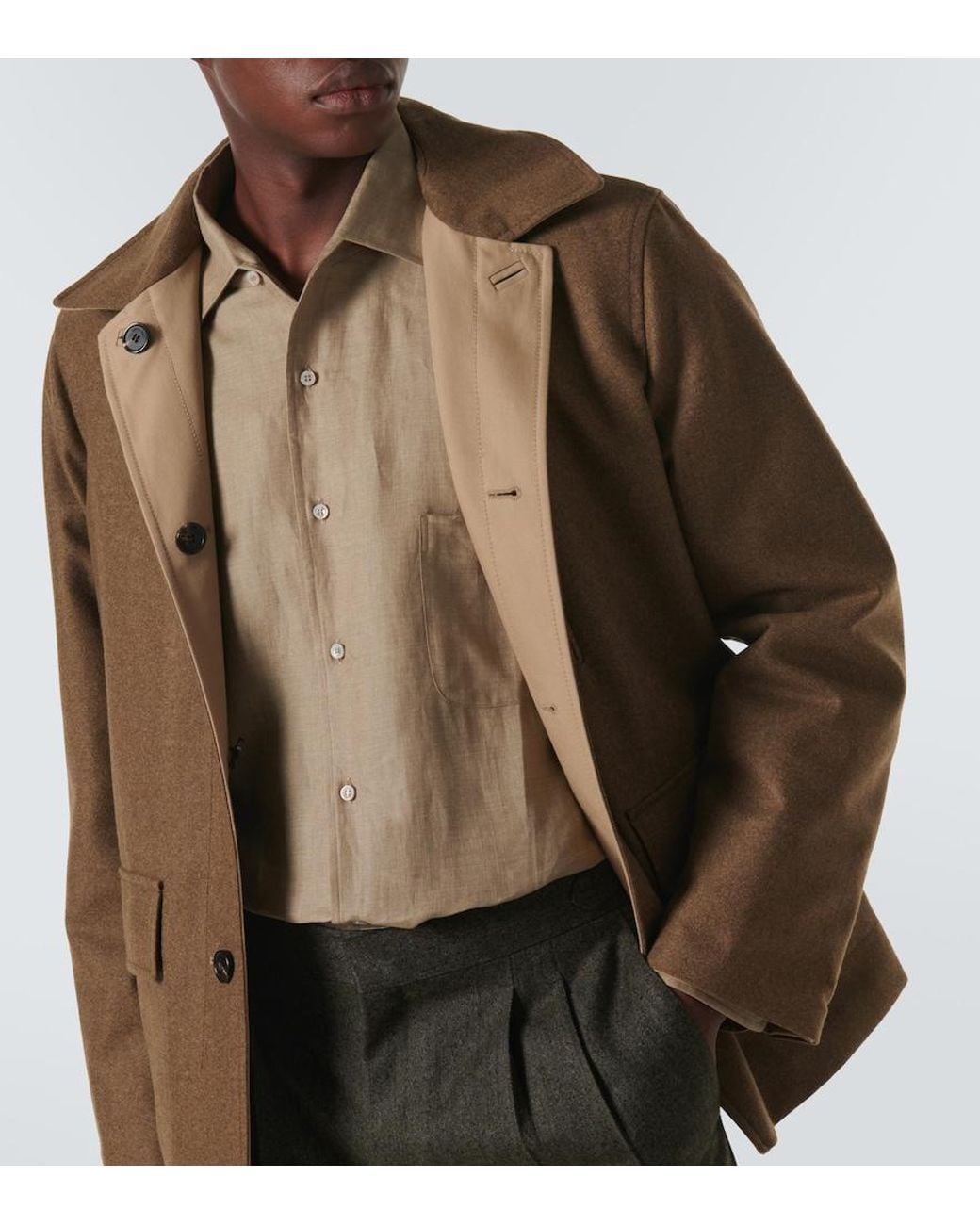 Loro Piana Natural Andre Linen Shirt for men