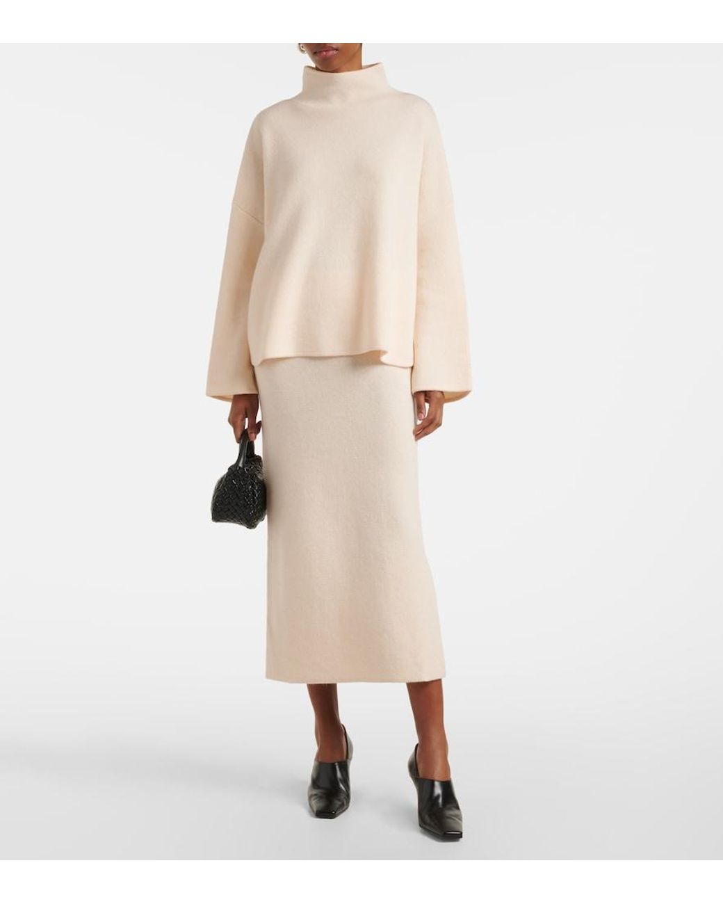 Jardin Des Orangers Natural Wool And Cashmere Sweater