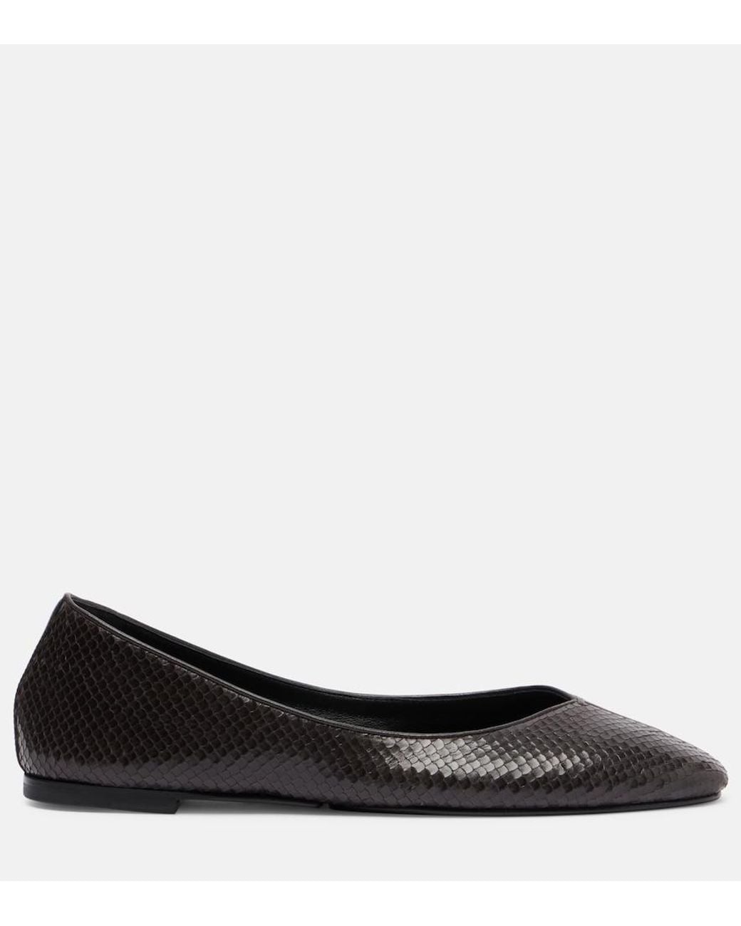Jacquemus Black Ballerines Leather Ballet Flats