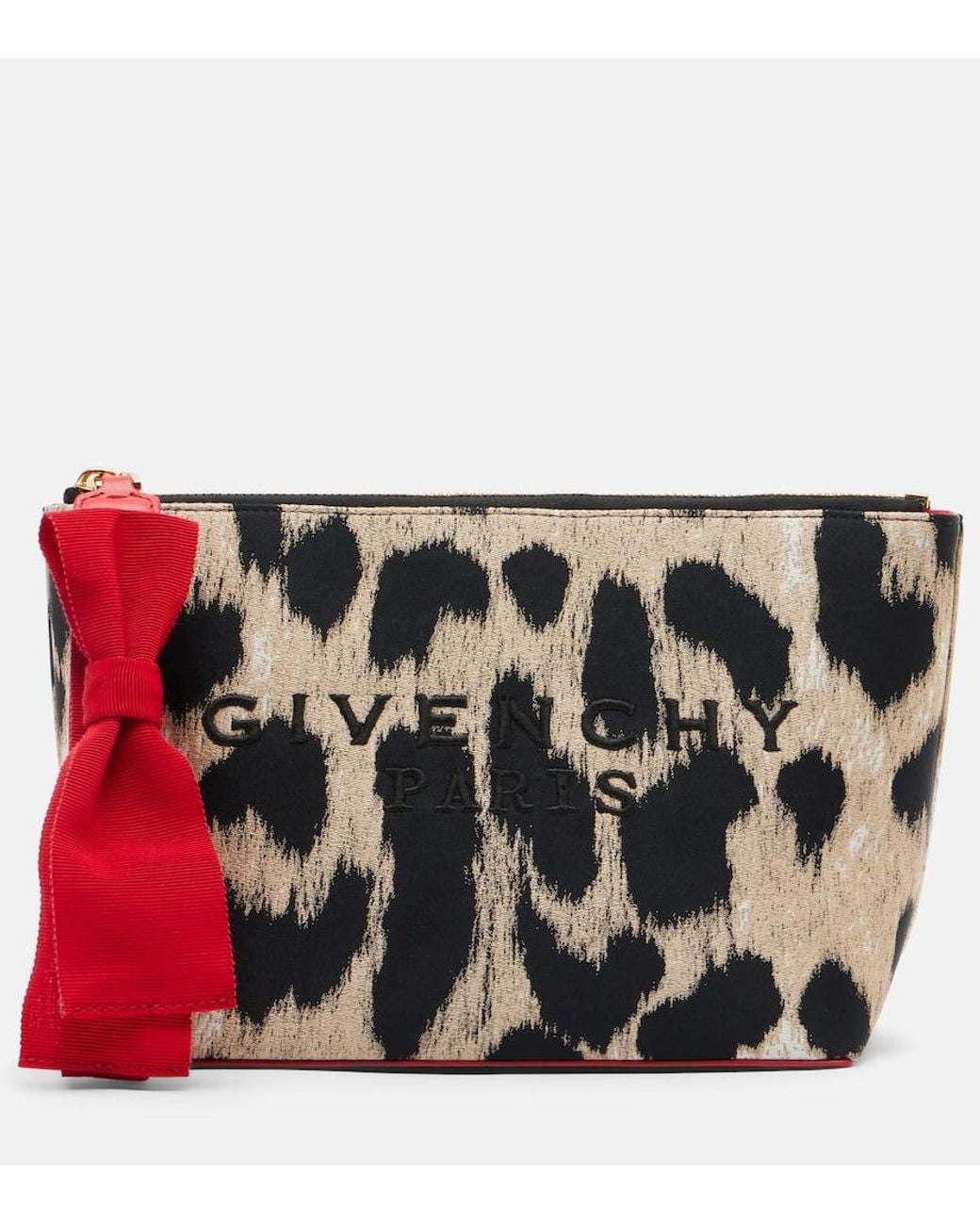 Bustina Con Stampa Leopardata E Logo di Givenchy in Black