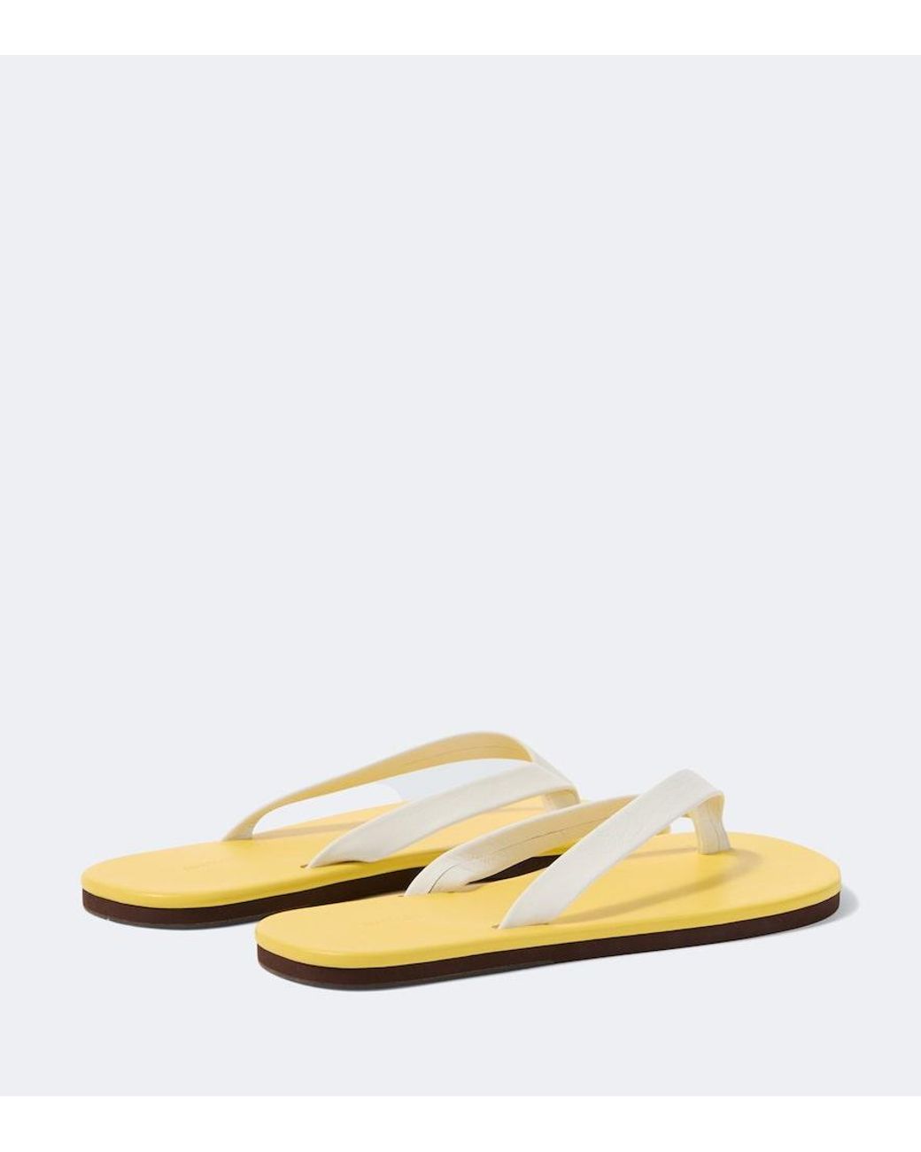 Auralee Metallic Leather Thong Sandals for men