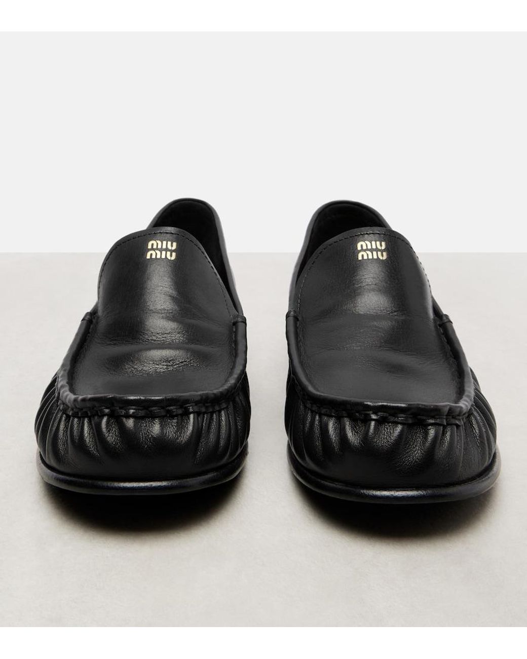 Miu Miu Black Loafers