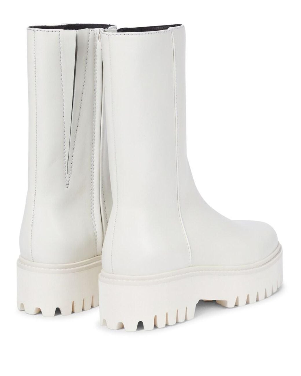 Dorothee Schumacher White Sporty Elegance Leather Boots