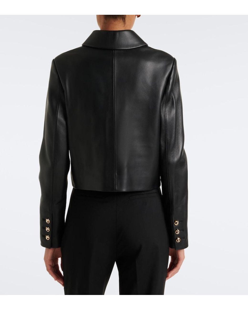 Altuzarra Black Astley Leather Jacket
