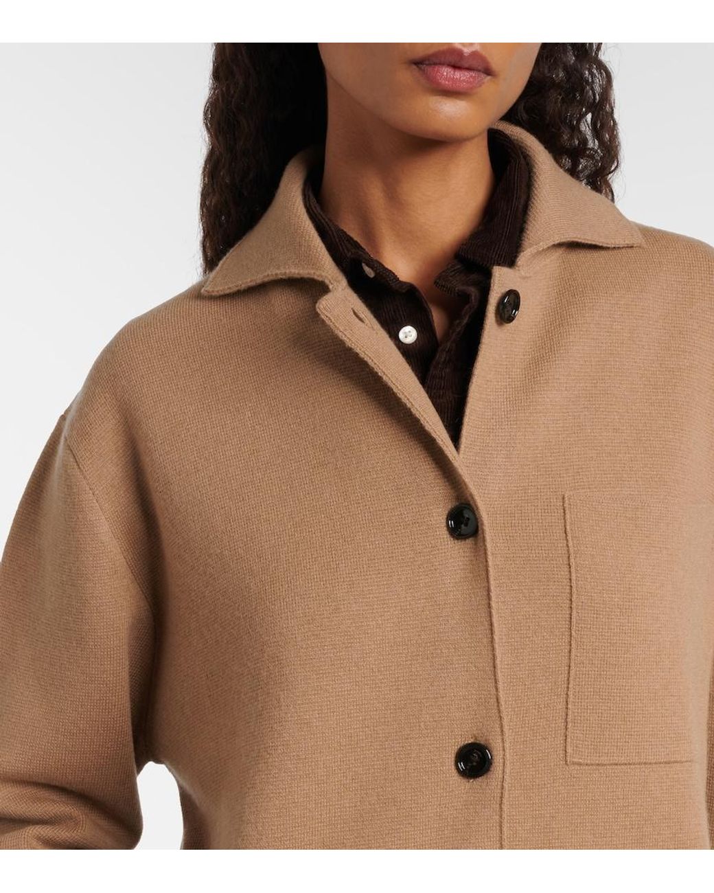 Jardin Des Orangers Brown Wool And Cashmere Cardigan