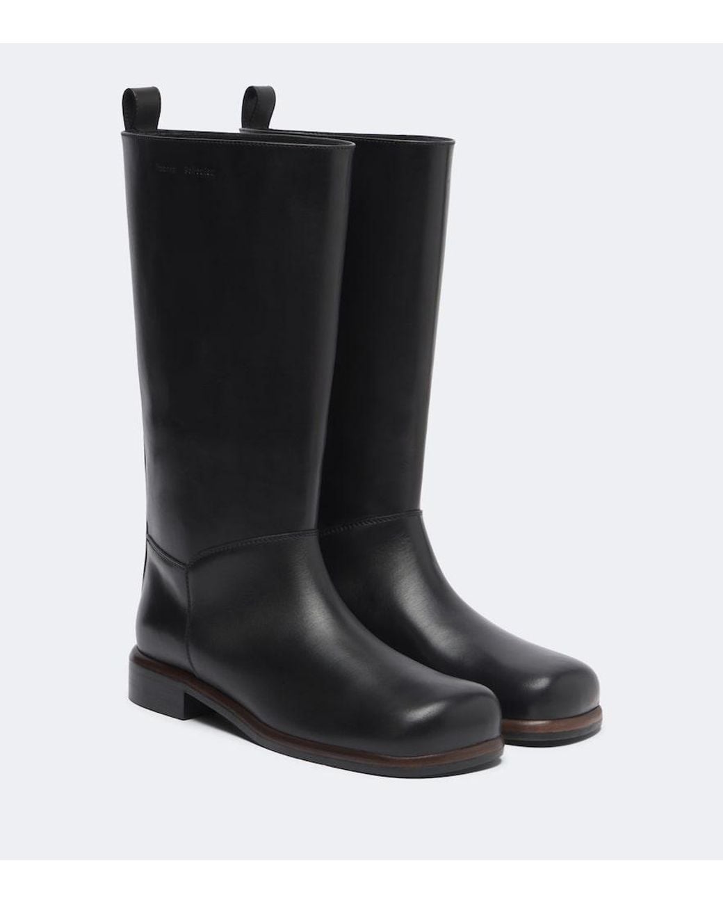 Proenza Schouler Black Esme Leather Knee-High Boots