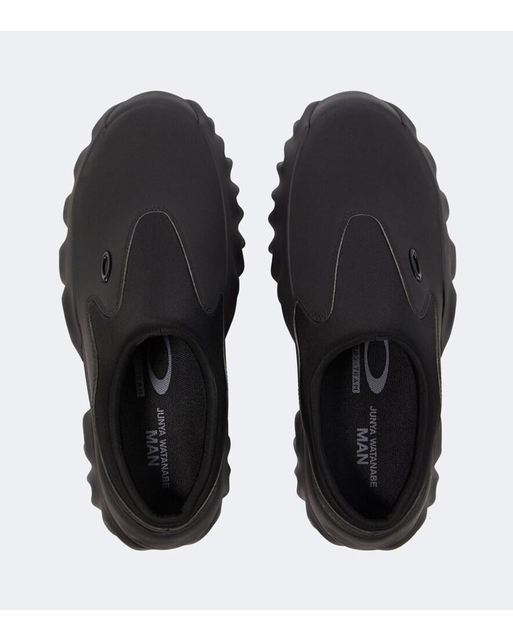 Junya Watanabe Black X Oakley Suede Slip-On Sneakers for men