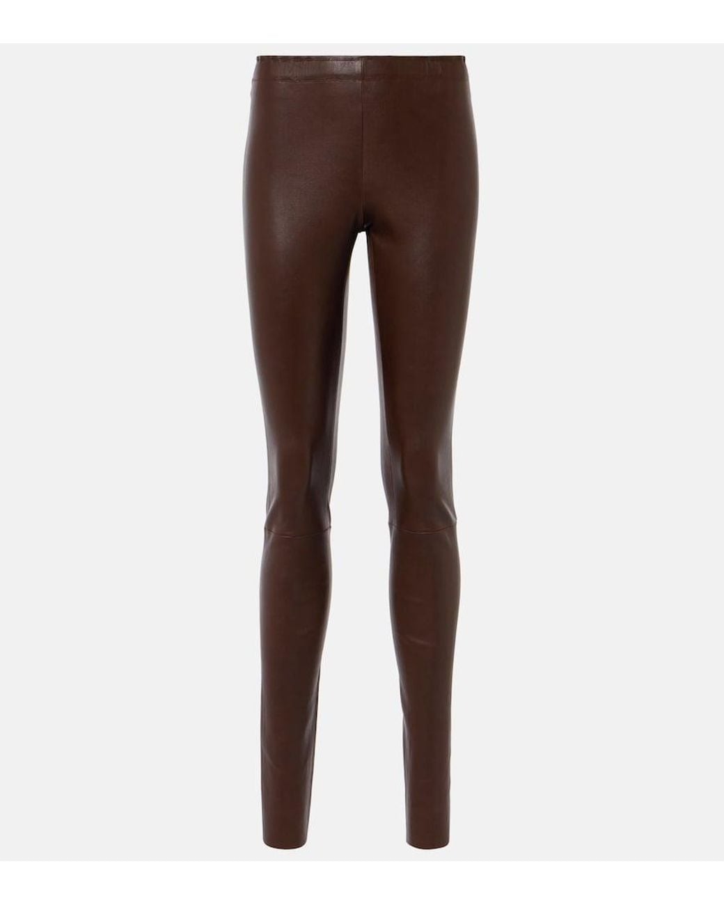 Stouls Brown Carolyn Leather Pants
