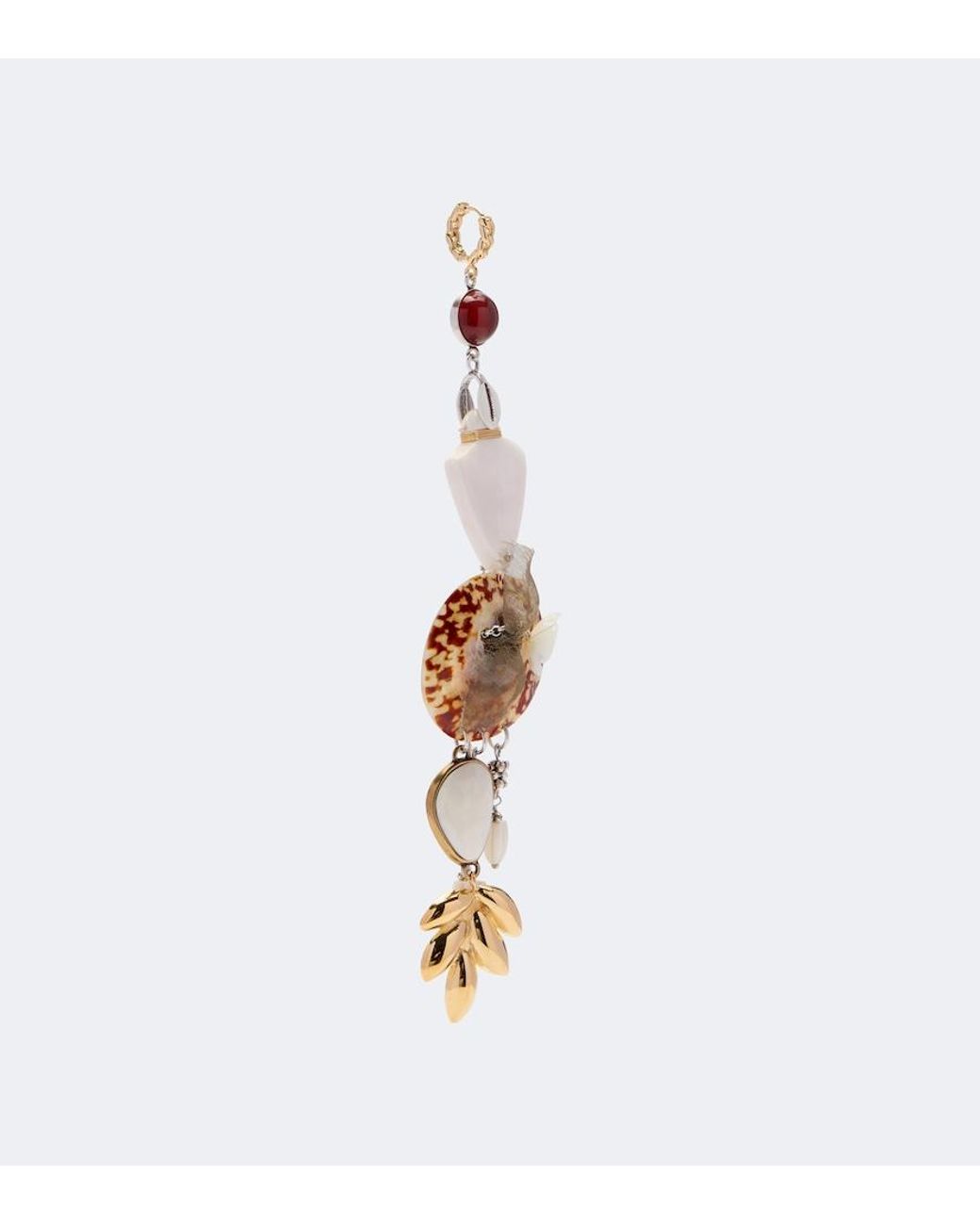 Isabel Marant White Anna Asymmetric Drop Earrings
