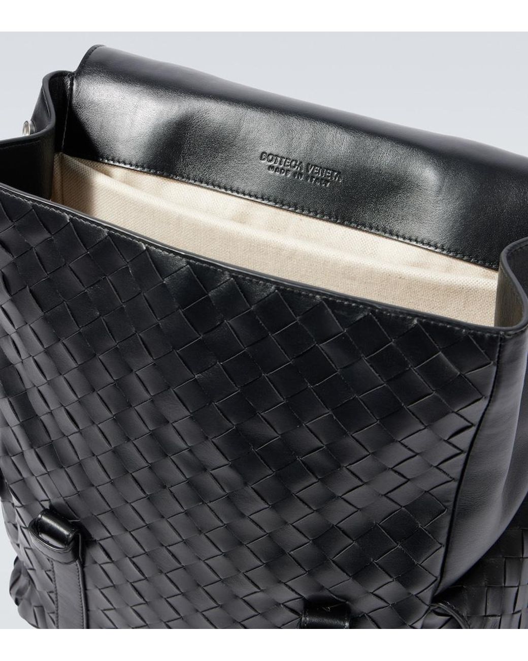 Bottega Veneta Black Back To School Backpack for men