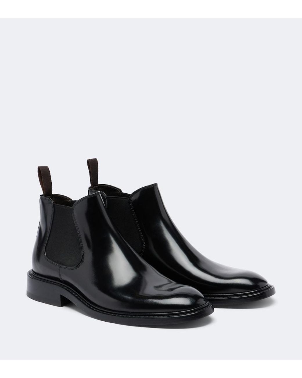 The Row Black Gable Leather Chelsea Boots