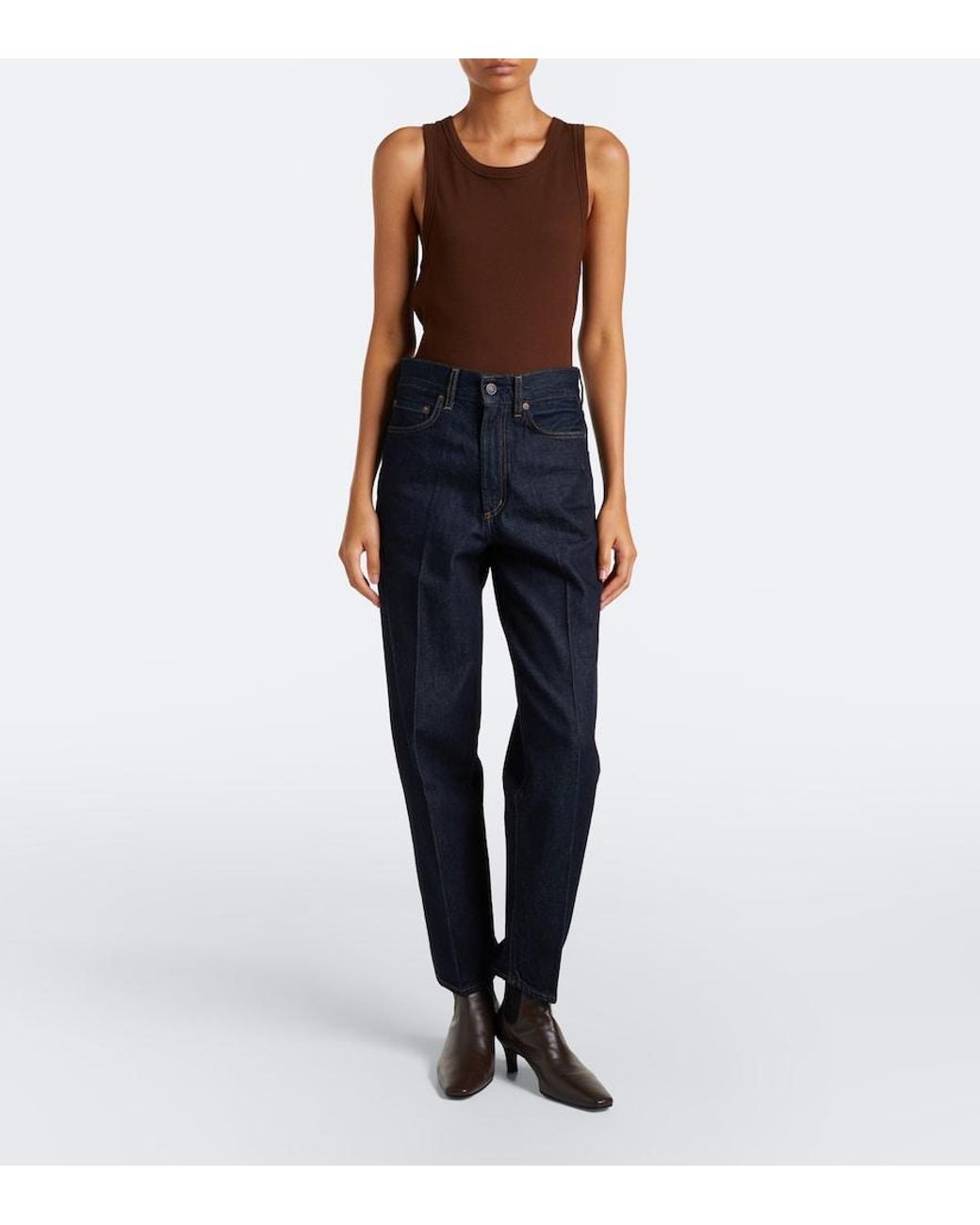 Agolde Blue 80's Straight Jeans